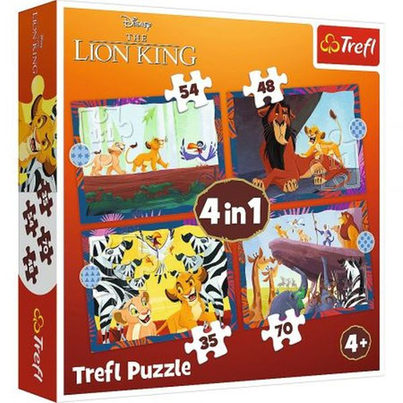 PUZZLE 4W1 KRÓL LEW