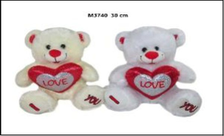 MIŚ Z SERCEM 2 KOL 30 CM  166616            W