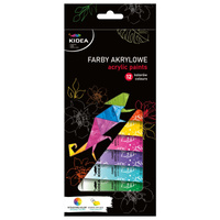 Farby akrylowe 12X12ml Kidea