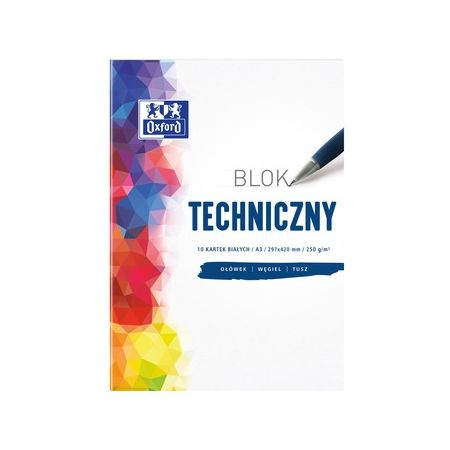 BLOK A3 TECH 250BIAŁY OXFORD