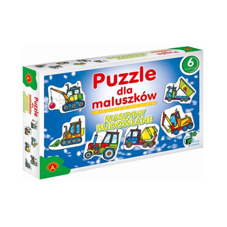 Puzzle dla Maluszków – Maszyny Budowlane Alexander