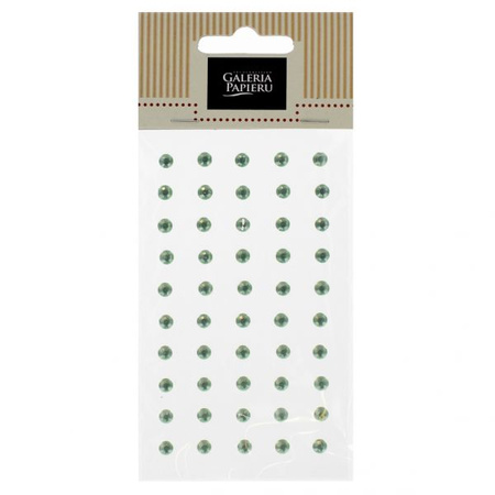 Kryształki samoprzylepne 5mm, 50 szt./op., jasnozielone