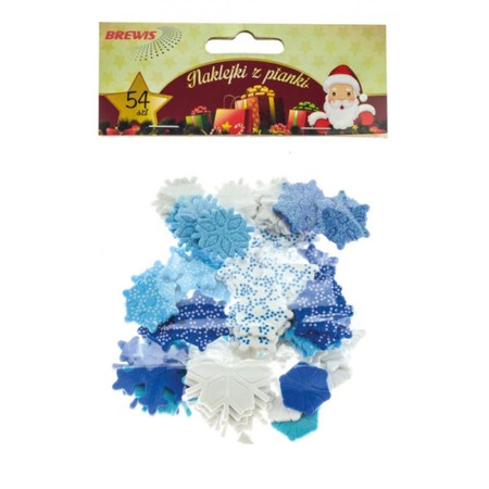 NAKLEJKI Z PIANKI 54SZT ŚW