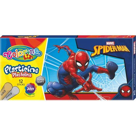 DISNEY KIDS COLORINO - PLASTELINA  12 KOL. /SPIDERMAN / /6/