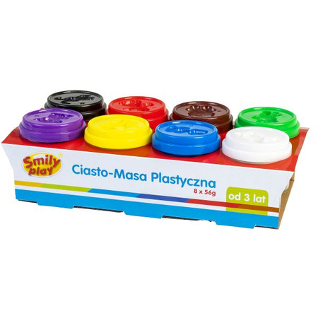 Ciastolina Masa Plastyczna 8 sztuk Smily Play