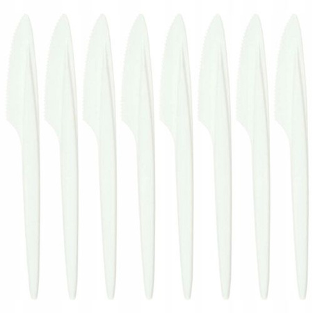 Noże wielorazowe - białe (8 szt.)