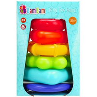 BAM BAM PIRAMIDKA EDUK PASTEL 10X20X10 SIAT30 60