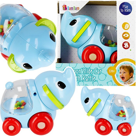 BAM BAM POJAZD SLONIK GRZECHOTKA 13X14X9 WB48 96