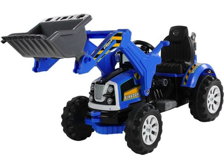 TRAKTOR NA AKUM Z ŁYŻKĄ KOPARKA NIEBIESKI