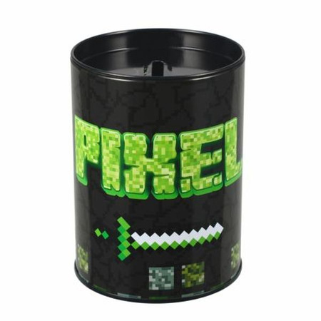 SKARBONKA METALOWA OKRĄGŁA PIXEL1 STK PB 6 24