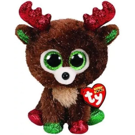 Ty BOOS pluszak FUDGE, 15 cm - renifer