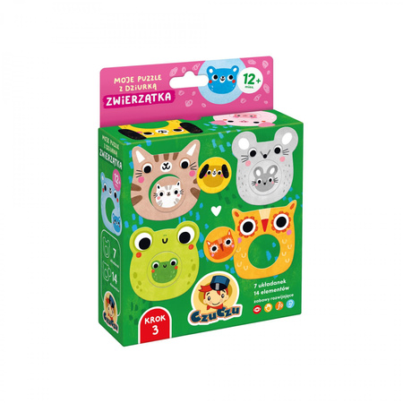 CzuCzu Moje puzzle z dziurką Zwierzątka