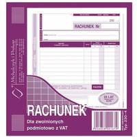 RACHUNEK 2/3 A5 DLA ZW.PODM.Z VAT