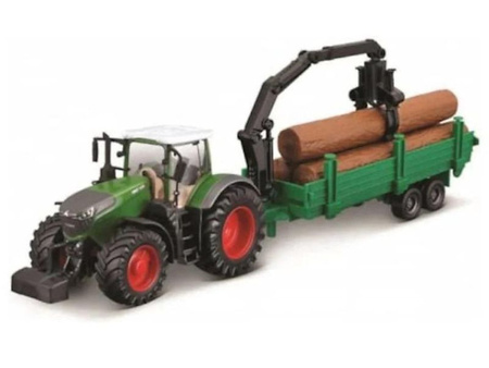 BBurago Fendt 1050 Vario z transporterem drewna