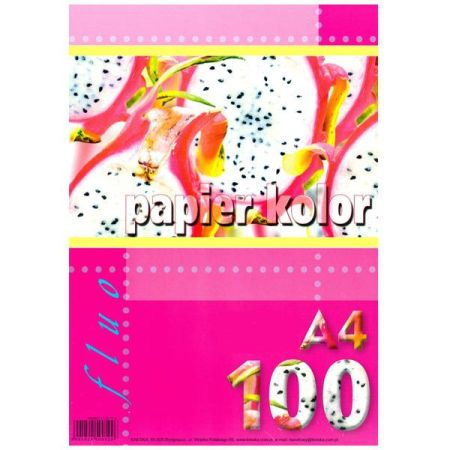 PAPIER A4 100 FLUO ŻÓŁTY