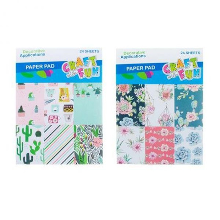 CF ZESZYT PAP KREAT 14X19 24SZT KWIATY 12/48