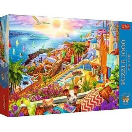 PUZZLE 1000 PREMIUM PLUS Z WIZYTĄ NA SANTORINI