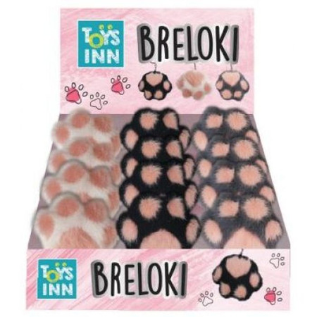 BRELOK ŁAPA - mix 3 wzorów