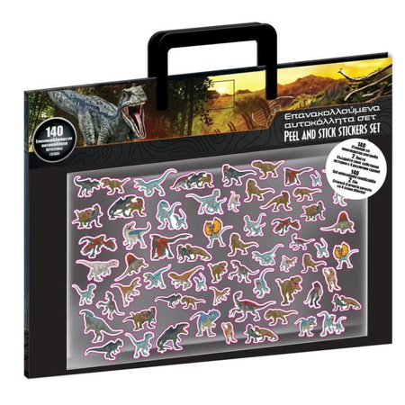 Diakakis NAKLEJKI WIELORAZOWE JURASSIC