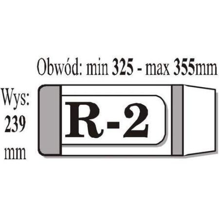 Okładka R-2 (wysokość 239 x  szerokość 325/355mm) IKS