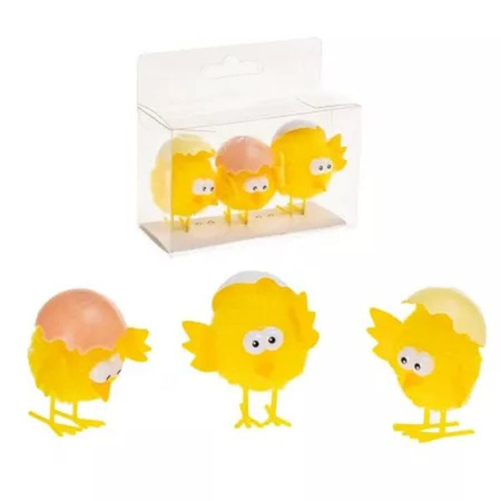 Kurczaczki 6 cm 3 szt box SKE10