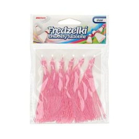 Frędzelki (chwosty ozdobne) różowe FR6