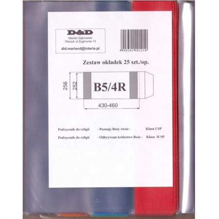 Okładka B5/4R D&D (wysokość 252 mm, szerokość 430/460 mm) ( paczka 25szt)