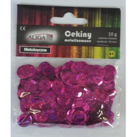 CEKINY HOLOG 8MM 10G RÓŻ