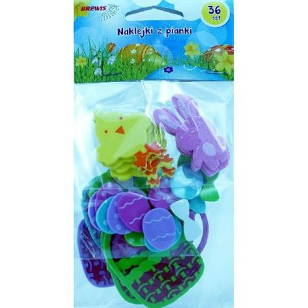 NAKLEJKI Z PIANKI 36SZTUK