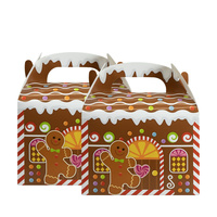 Papierowe domki - pudełko na upominki (2 szt.)