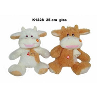 Pluszak KROWA 2 KOLORY 25 CM GŁOS   163769