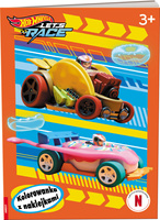 HOT WHEELS. LET'S RACE. KOLOROWANKA Z NAKLEJKAMI