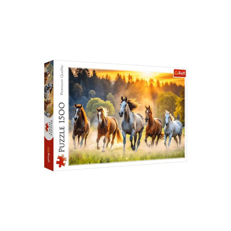 Puzzle 1500 el. Dzikie konie