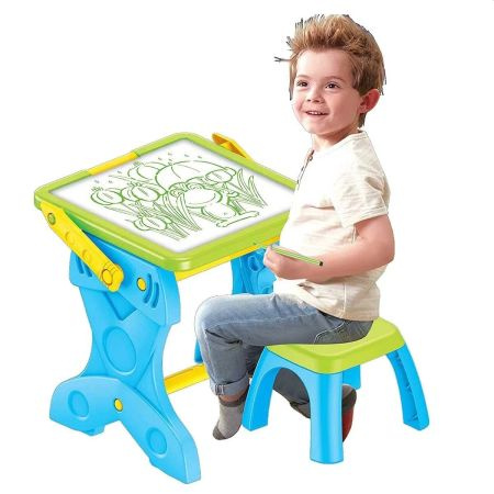 Carottina Biurko aktywnego przedszkolaka z tablicą LED