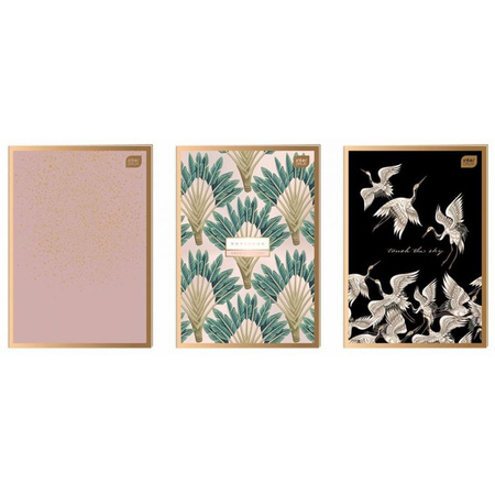 ZESZYT A4 60= M 70G METALLIC SATIN GOLD