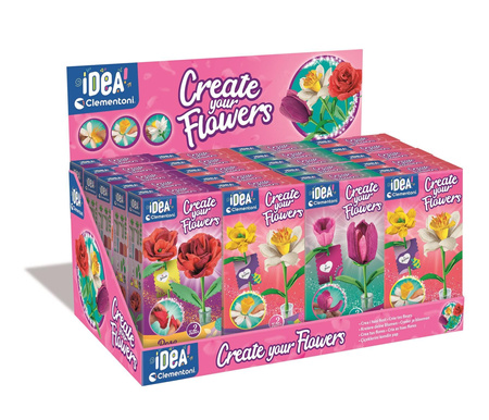 Mini fabryka kwiatów 1szt.mix Clementoni (display)