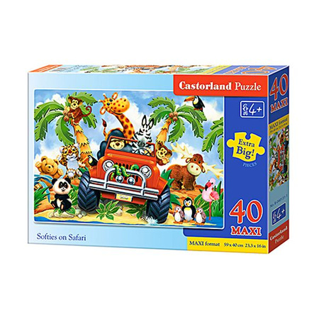 Castorland Puzzle 40  el. Maxi Softies on Safari