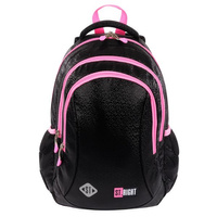 PLECAK 3-KOMOROWY STRIGHT BP-26 BLACK GLITTER