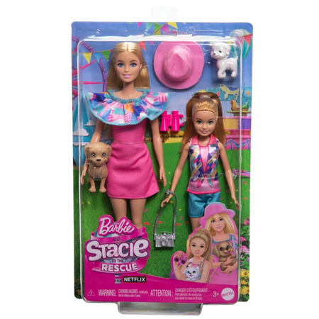 Barbie Stacie I Barbie 2-Pak Lalek HRM09 WB4