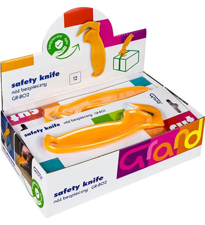 Nóż bezpieczny GRAND GR-B02 mały antypoślizgowy