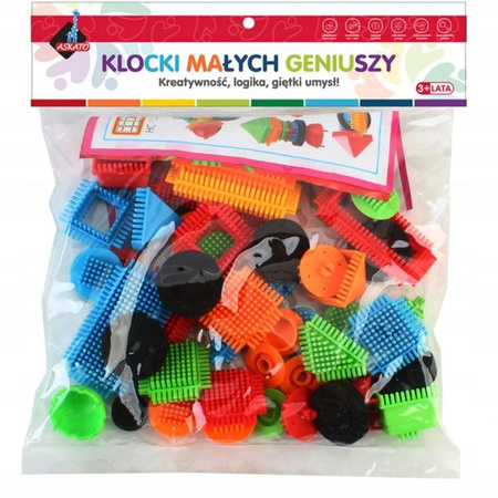 Klocki Małych Geniuszy- Sczotki - 46 elementów - Askato  
