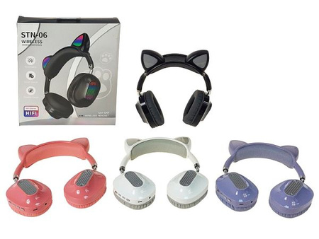 słuchawki bezprzewodowe z Bluetooth, kabel USB