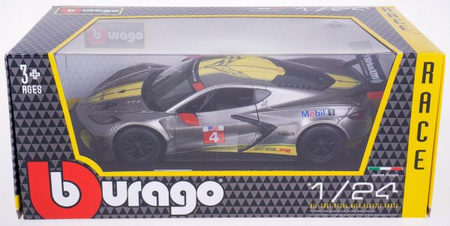 Chevrolet Corvette 2020 silver 1:24 BBURAGO