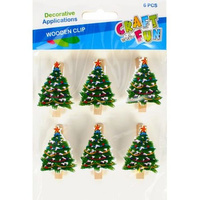 OZDOBA BN KLAMERKI CHOINKA 6SZT CF PBH 12/144