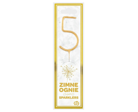 Złota cyfra 5 (zimny ogień)