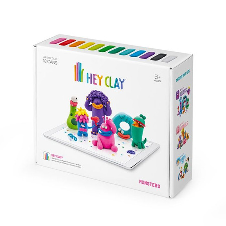 Hey Clay Masa plastyczna- Potwory Tm Toys