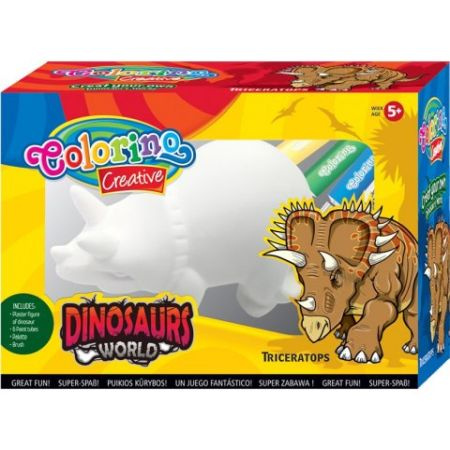 KIDS CREATIVE ZESTAW DO MALOWANIA / TRICERATOPS /