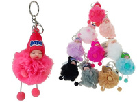 brelok laleczka pluszowa dł.16cm, śred.8cm