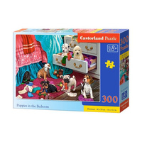 Castorland Puzzle 300 B-030392 Puppies in the Bedroom