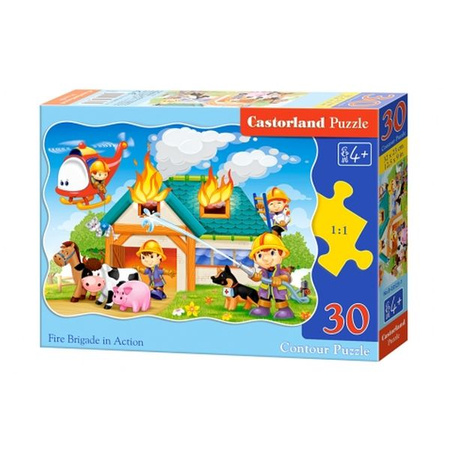 Castorland Puzzle  30 el.  B-03525-1 Fire Brigade in Action